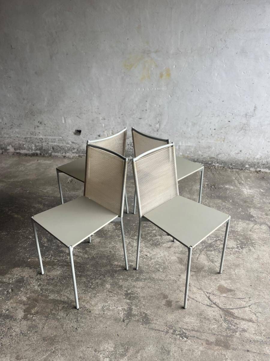 Set of 4 Fly Line chairs – Giandomenico Belotti for Fly Line, Italy, 1980s