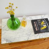 White marble coffee table vintage 60s