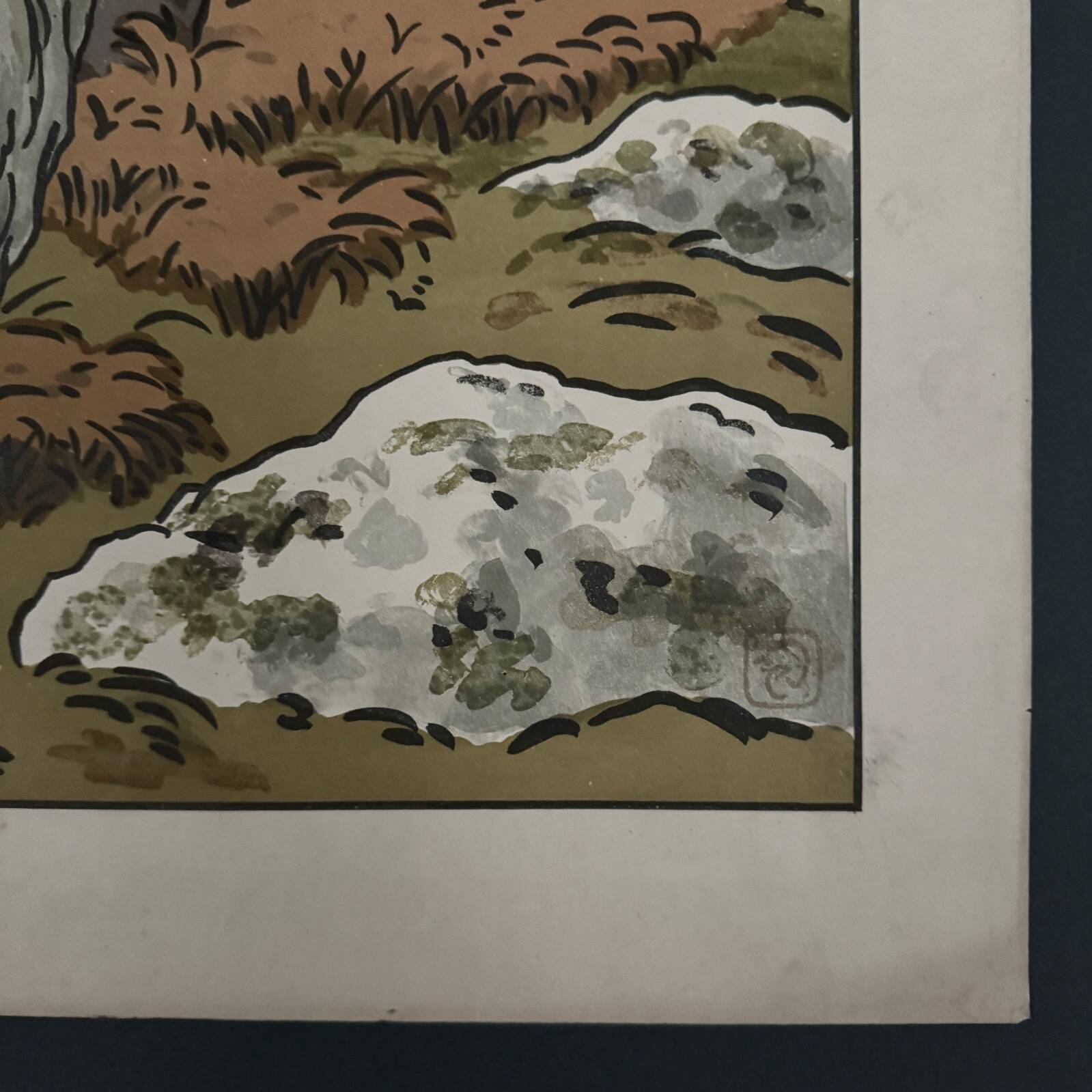 Lithographie par Henri Rivière Les Aspects de la Nature - La Baie