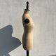 Antique mannequin in fabric and blackened wooden foot Stockman Paris Le Louvre