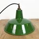 Industrial Green Enamel Factory Pendant Lamp from Revo, 1950s