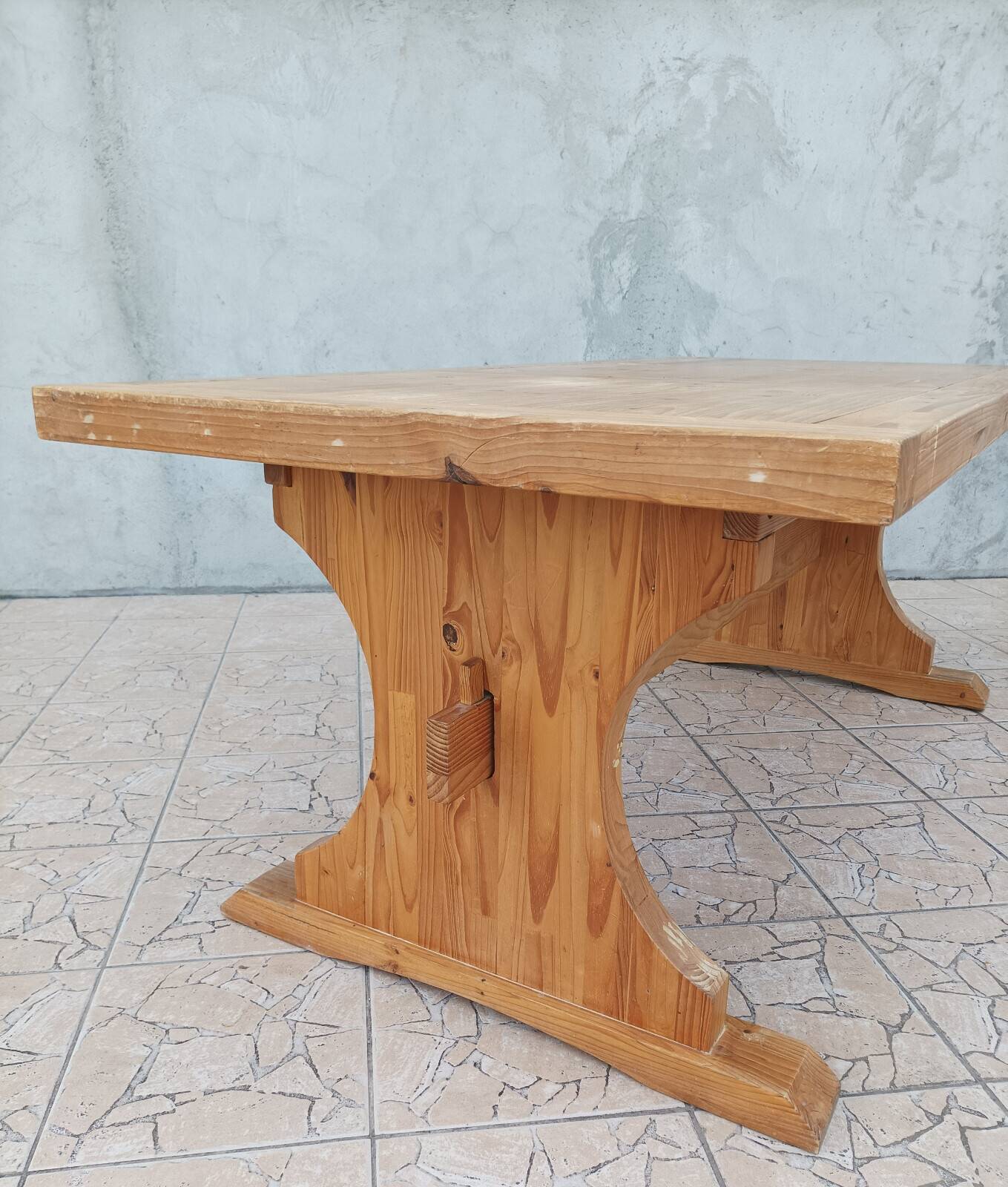 Solid pine farmhouse table