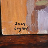 Bergère oil on panel Jean legros