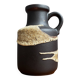 Brown fat lava vase by Scheurich model 414-16 West-Germany 1970s