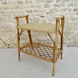 Rattan bedside table from the 60s 70s