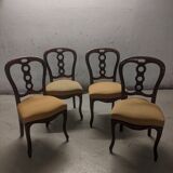 Set of 4 Provencal upholstered chairs Les Olivades