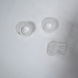 Série de 3 verres à liqueur vintage cristal d'Arques