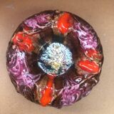 Ancien cendrier style vallauris céramique multicolore décoration vintage #a997