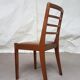 Vtg Set Of 4 Mid Century Teak Dining Chairs Scandinavian 60s 70s Retro Danish