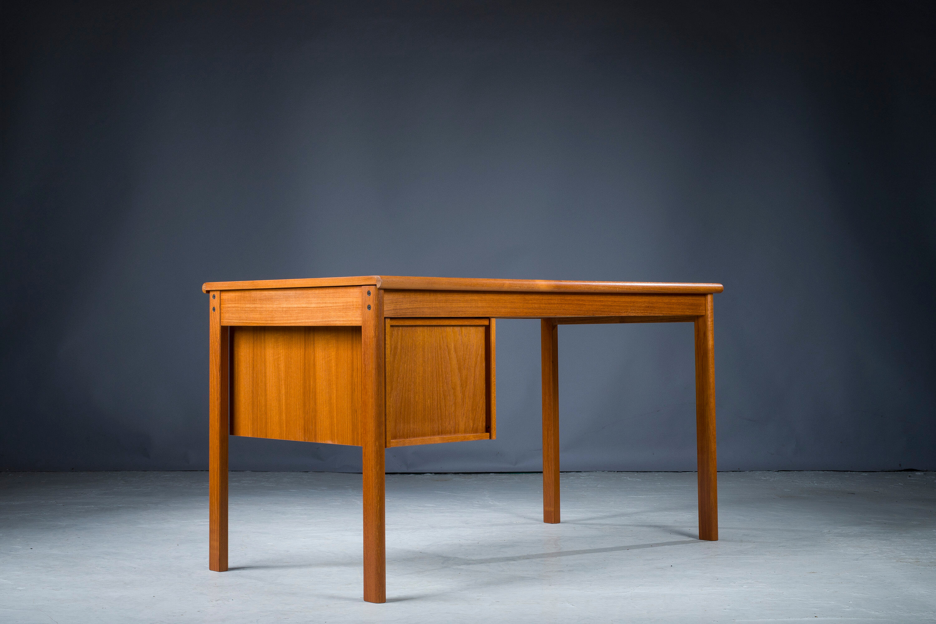 Danish teak desk by Peter Lovig Nielsen for Hedensted Mobelfabrik, 1961