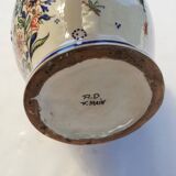 Large old ceramic vase signed
