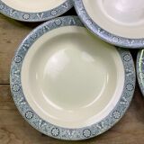 Lot of 6 soup plates Earth iron Lamartine