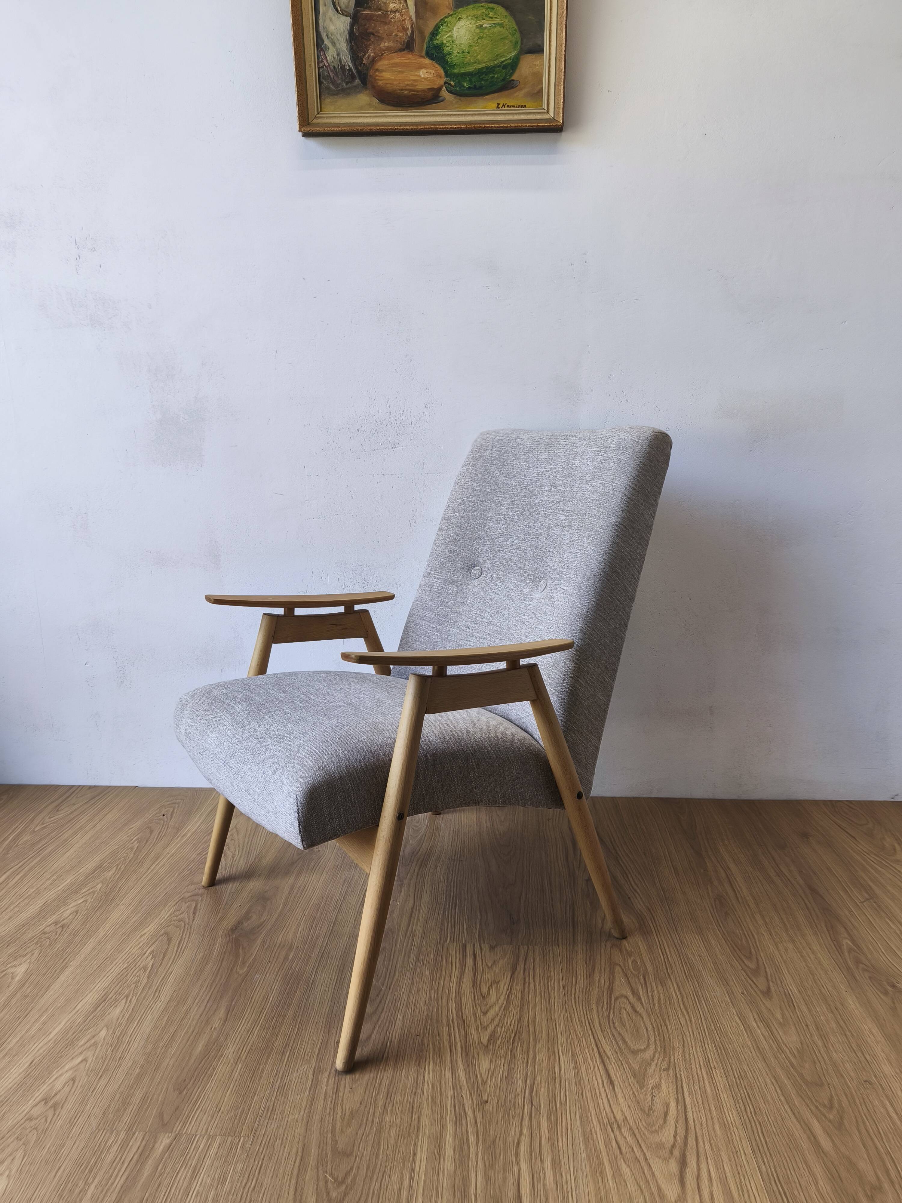 Designer armchair by J. šmidek, 1970s.