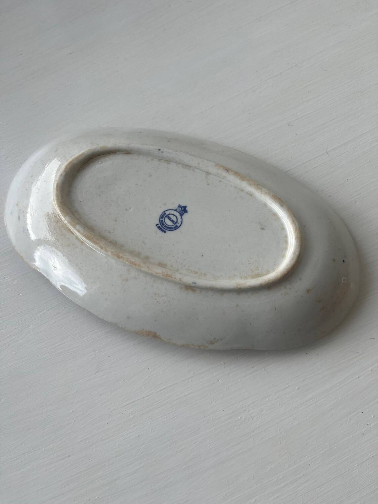 Old bowl in semi-porcelain England