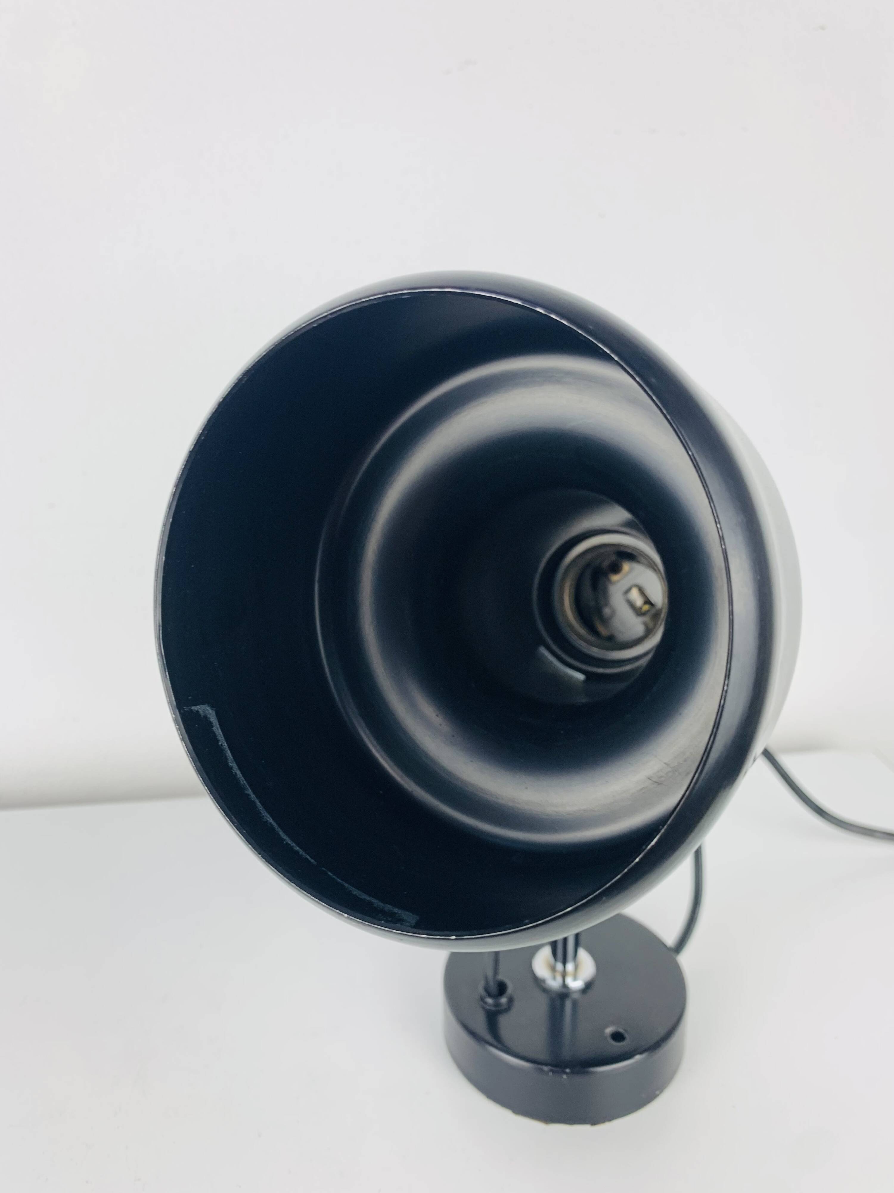 Black spot wall light from the 1960s, vintage.