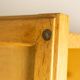 Guillerme and Chambron. Oak wardrobe with integrated secretary. 1970-80.