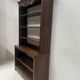 Wall library in two sections in Louis XV style made of solid oak, 20th century.
