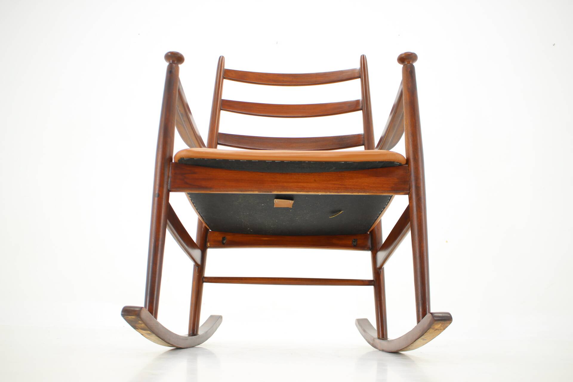 Niels Eilersen Beech Rocking Chair, Denmark 1960s