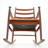 Niels Eilersen Beech Rocking Chair, Denmark 1960s