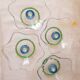 Set of 4 vintage glass ice cream bowls.