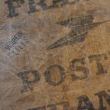 Burlap bag post