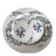 Large iron earth plate in Gien floral pattern