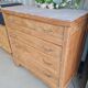 Commode art déco vintage bois massif