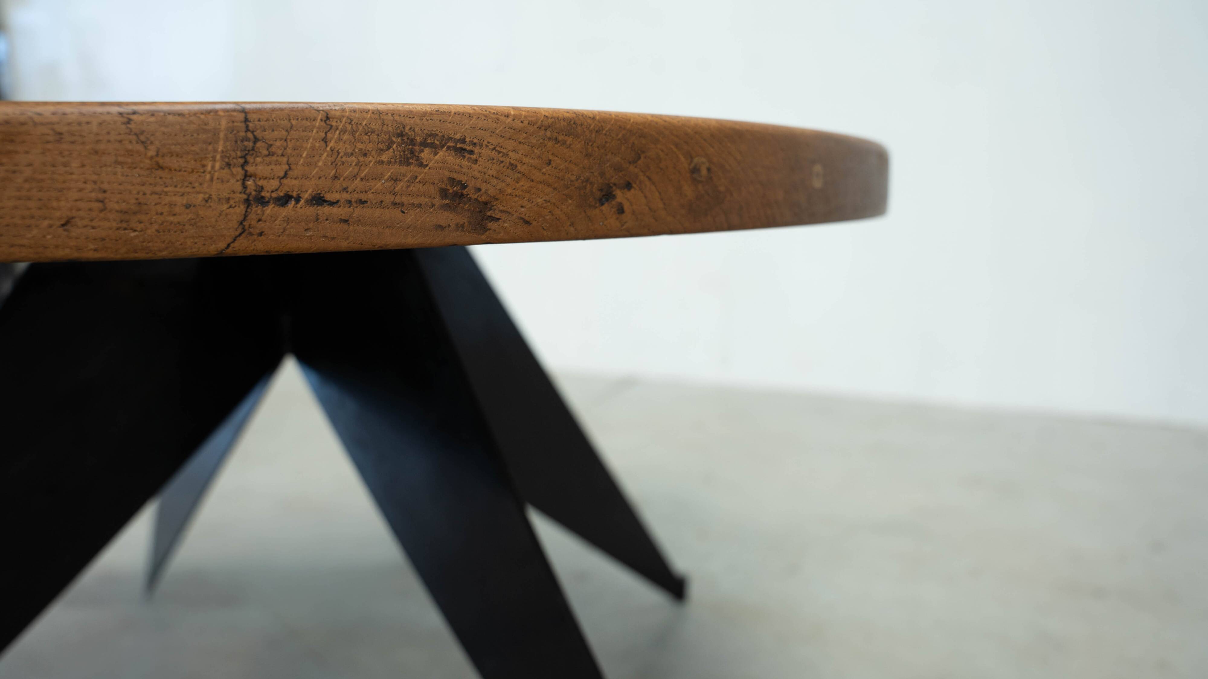 1950s French industrial coffee table