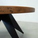 1950s French industrial coffee table