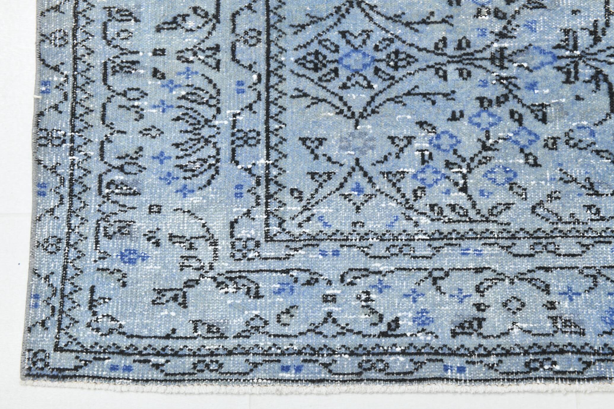 6x9 Soft Pastel Blue Turkish Vintage Rug, 189x284Cm SK 2052 FREE SHIPPING