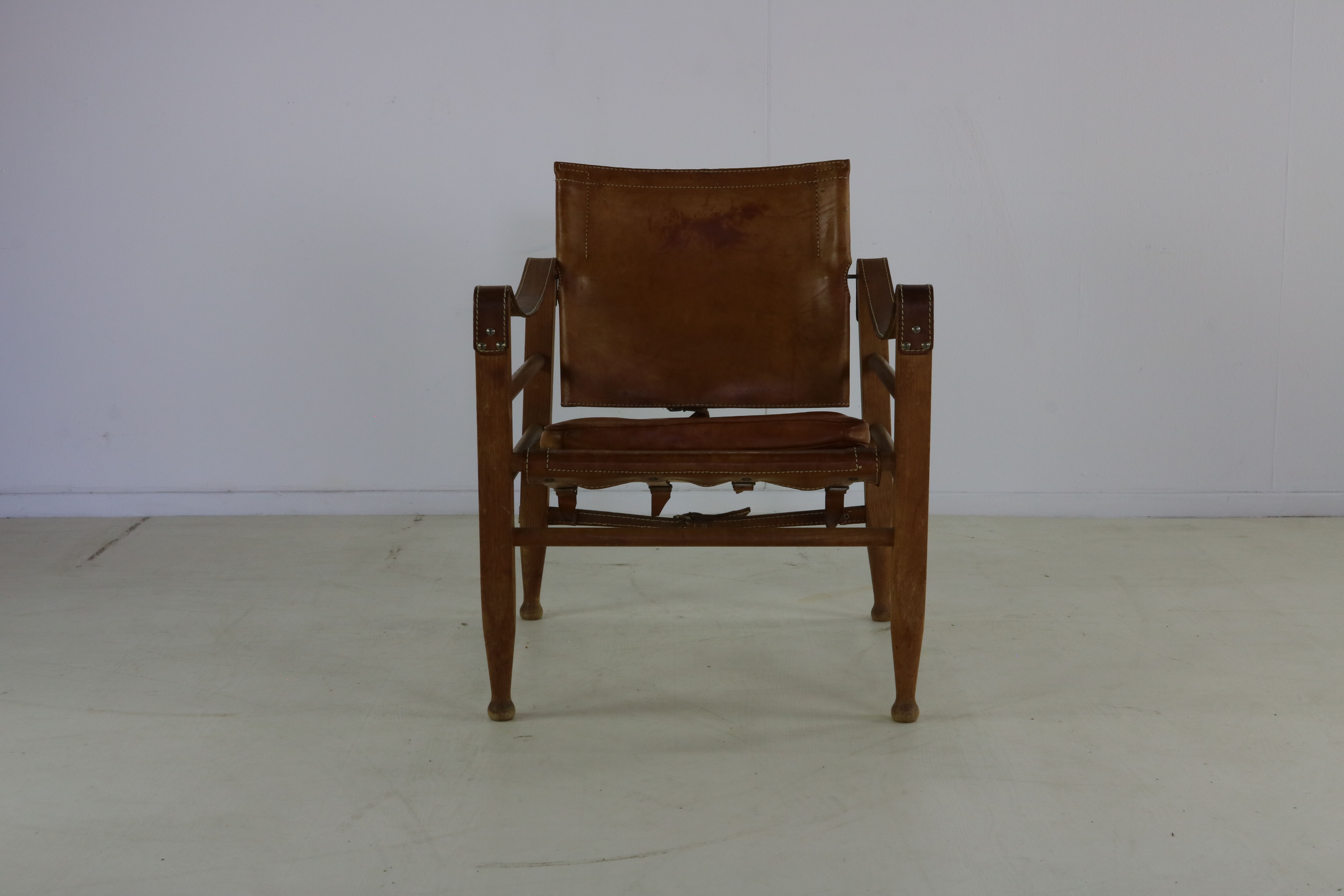 Sixties safari chair by Aage Bruun & son Denmark