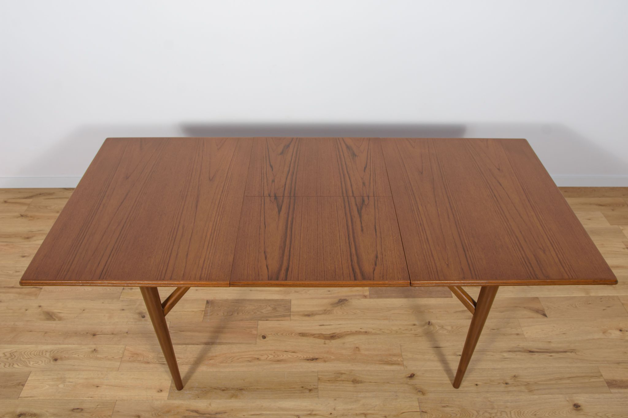 Table à manger en teck extensible du milieu du siècle Everest, années 1960