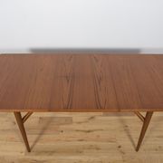 Table à manger en teck extensible du milieu du siècle Everest, années 1960