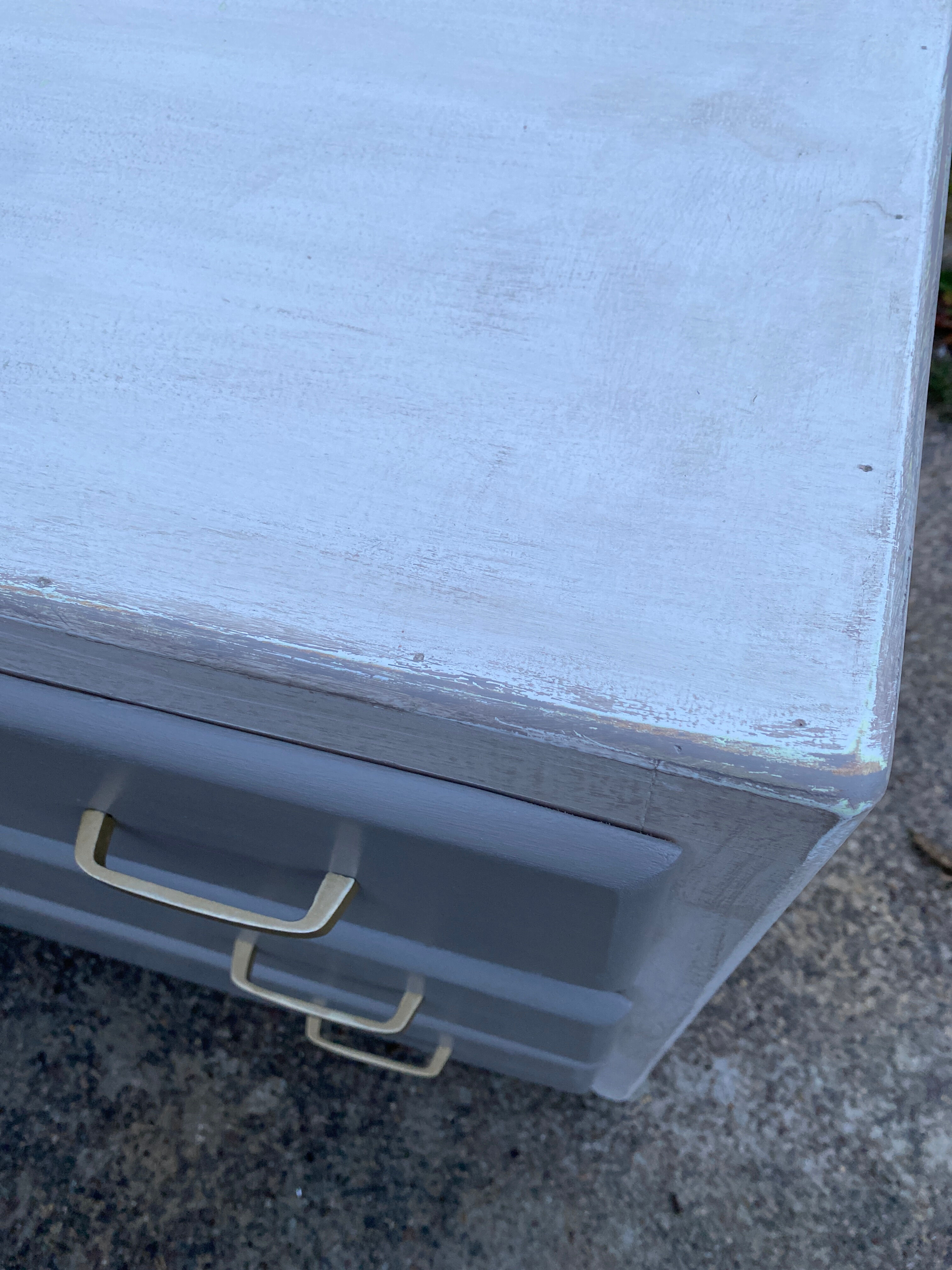 Vintage 50s patinated chest of drawers