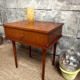 Vintage bedside table with clean lines