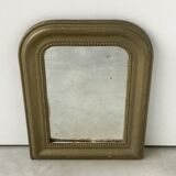 Gilded wood and stucco wall mirror - early 20th century