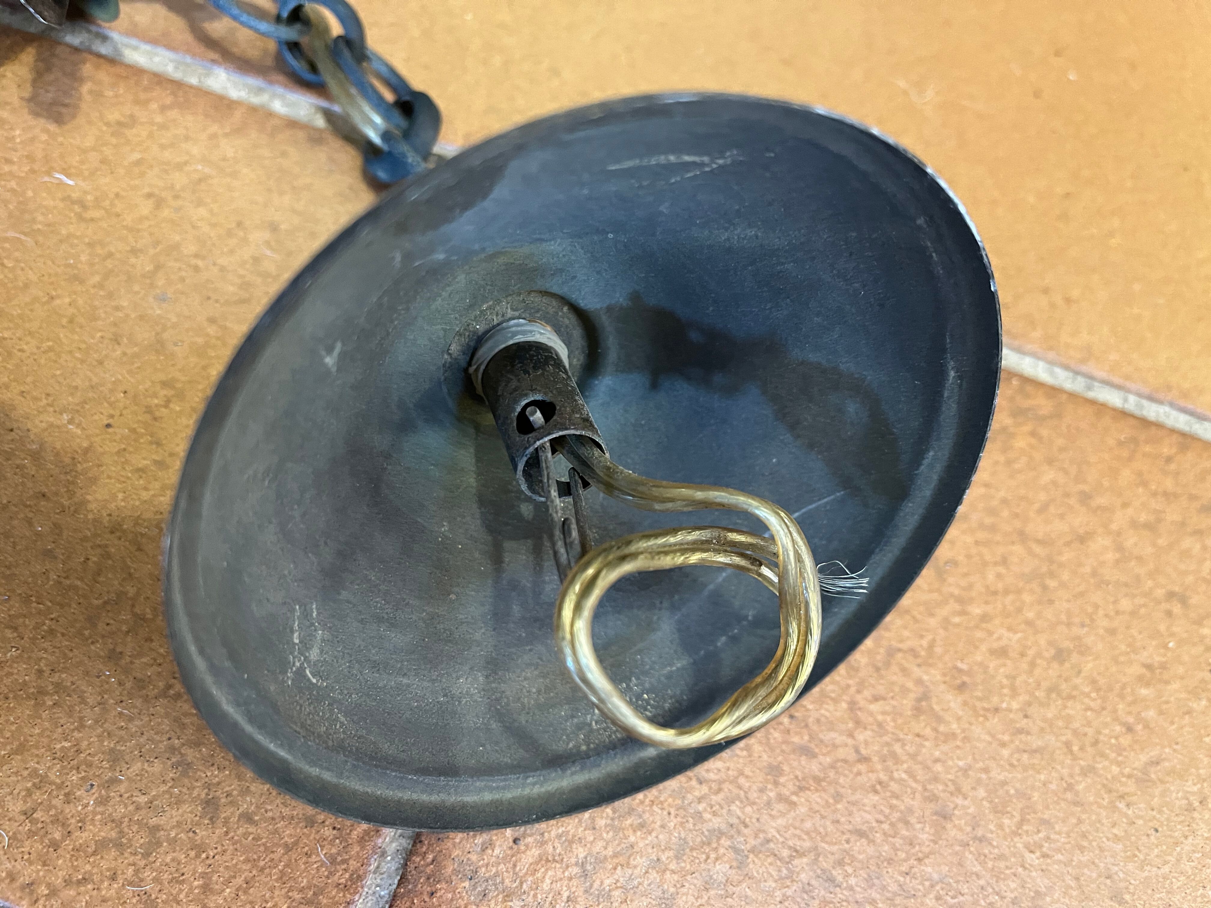 Vintage granite glass pendant lamp