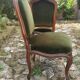 Two empire velvet chairs