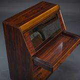 Rosewood Secretaire with Display Case from Dyrlund, 1960s