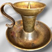 Pair of bronze candlesticks