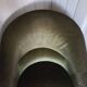 Green velvet toad armchair