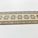 2x11 shades of cream blue oushak runner rug