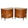 Pair of Adams Sheraton demi-lune sideboards