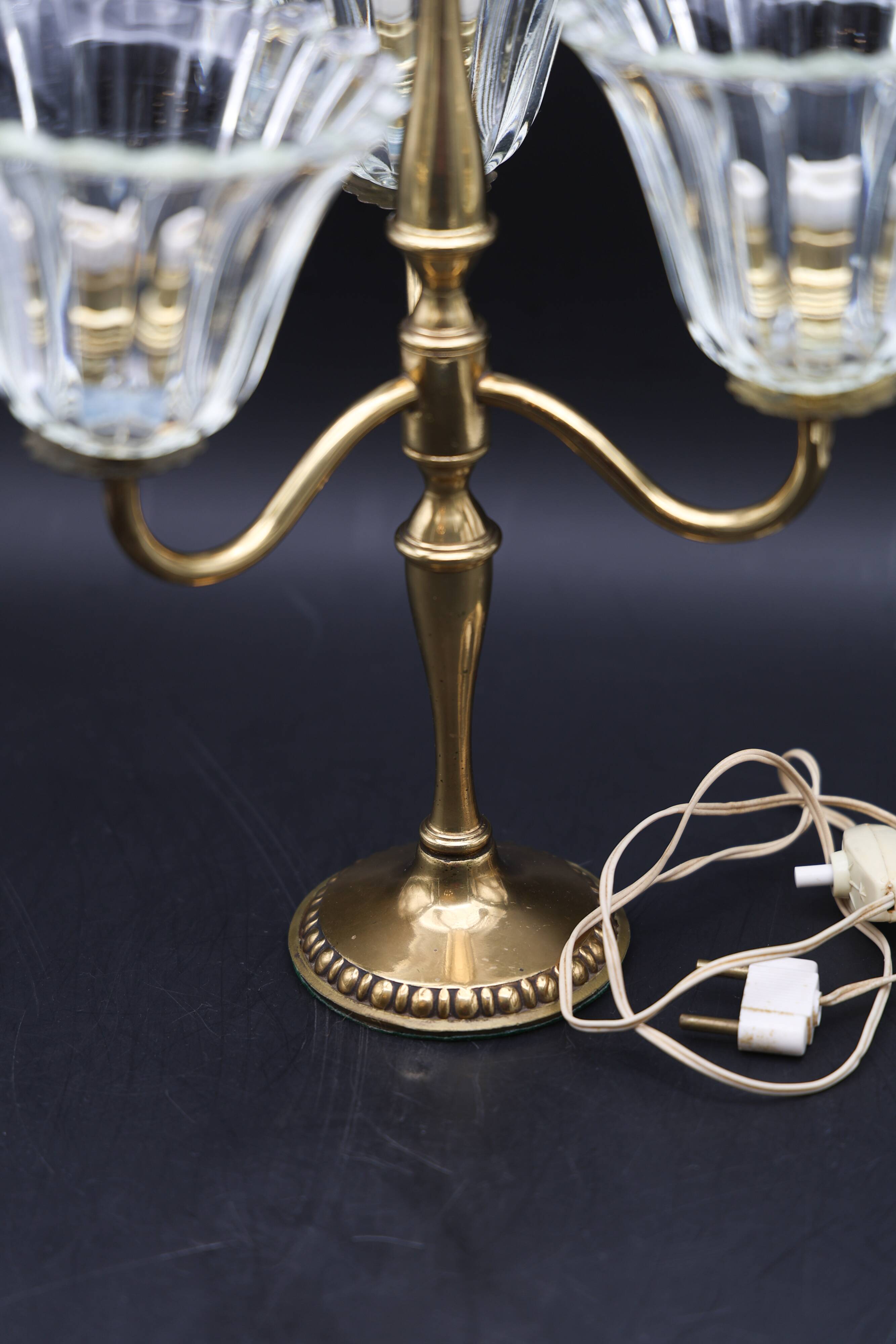 Large Size Art Decò Murano Glass Table Lamp, 1940