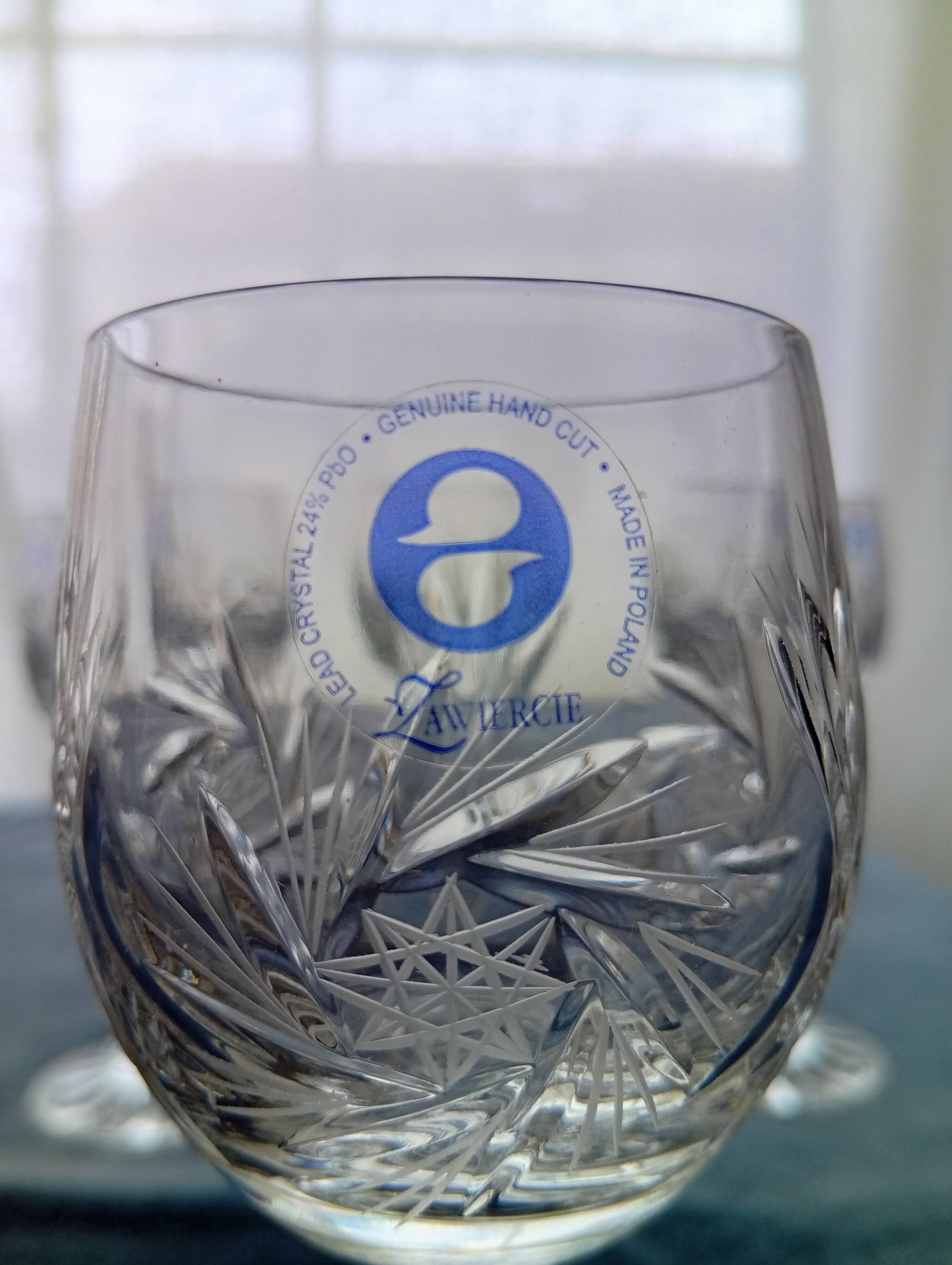 5 crystal glasses from Zawiercie