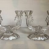 Pair of two-light Art Deco candlesticks