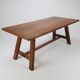 Table à manger brutaliste de style château + 8 chaises