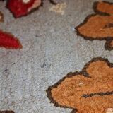 Tapis Hooked Antique Américain, Début XXe Siècle, Motifs Floraux