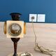 Rare Aldo Tura Lantern Table Lamp, Italy, circa 1950. Signed Tura, Model 907.