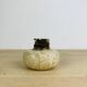 Round travertine lighter, 1980s, Italy